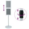 vidaXL Pedestal poszter &aacute;llv&aacute;ny Ez&uuml;st 33 x 33 x 123 cm PVC &eacute;s Ac&eacute;l
