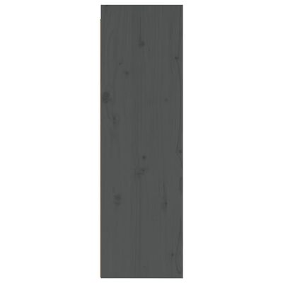 vidaXL szürke tömör fenyőfa faliszekrény 30 x 30 x 100 cm