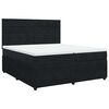 vidaXL fekete b&aacute;rsony rug&oacute;s &aacute;gy matraccal 200x200 cm