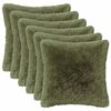 vidaXL P&aacute;rna huzat 6 pcs HEERLEN Z&ouml;ld 35 x 35 cm PV Mikropl&uuml;ss