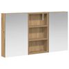 vidaXL F&uuml;rdőszobai Szekr&eacute;ny Szett 3 db 90 x 10,5 x 50 cm Szerelt fa
