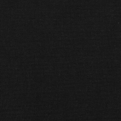 vidaXL fekete szövet ágykeret 140x200 cm