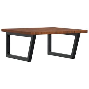 vidaXL ac&eacute;l &eacute;s t&ouml;m&ouml;r t&ouml;lgyfa falra szerelhető mosd&oacute;polc