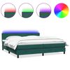 vidaXL s&ouml;t&eacute;tz&ouml;ld b&aacute;rsony rug&oacute;s &eacute;s LED-es &aacute;gy matraccal 180x220 cm
