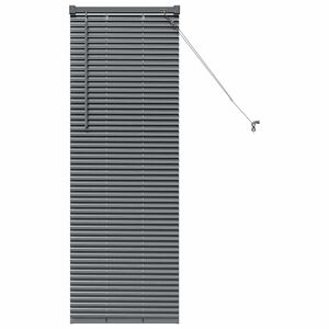 vidaXL Zsalug&aacute;ter Redőny&ouml;k S&ouml;t&eacute;tsz&uuml;rke 130 x 40 cm Alum&iacute;nium