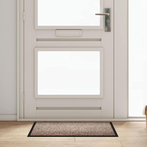 vidaXL Ajt&oacute;szőnyeg B&eacute;zs 60 x 40 x 1.2 cm Mack&oacute;fleece