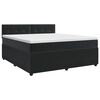 vidaXL Boxspring &aacute;gy matraccal fejt&aacute;ml&aacute;val Fekete 180 x 200 cm B&aacute;rsony