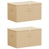 vidaXL T&aacute;rol&oacute; Doboz 2 pcs Kr&eacute;msz&iacute;nű 55 x 35 x 32 cm Nem szőtt textil