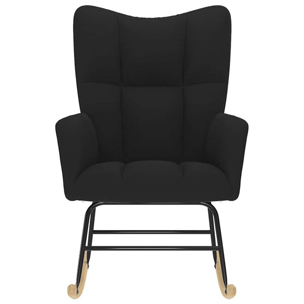 vidaXL fekete szövet hintaszék