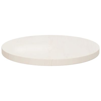 vidaXL fehér tömör fenyőfa asztallap Ø40 x 2,5 cm