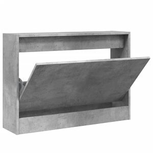 vidaXL betonsz&uuml;rke szerelt fa cipőszekr&eacute;ny 80 x 21 x 57 cm