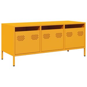 vidaXL must&aacute;rs&aacute;rga hidegen hengerelt ac&eacute;l TV-szekr&eacute;ny 101,5x39x43,5 cm