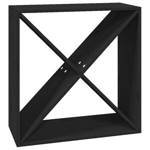 vidaXL fekete t&ouml;m&ouml;r fenyőfa borszekr&eacute;ny 62x25x62 cm