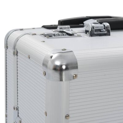 vidaXL ezüstszínű alumínium pilótabőrönd 39 x 47 x 25 cm