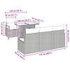 vidaXL Kerti Kanap&eacute; Szett p&aacute;rn&aacute;val t&aacute;rol&oacute;val 6 pcs B&eacute;zs Poli rattan