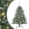 vidaXL Mű kar&aacute;csonyfa Z&ouml;ld 120 cm PVC &eacute;s Műanyag &eacute;s Ac&eacute;l