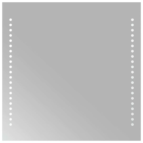 vidaXL LED-es f&uuml;rdőszobat&uuml;k&ouml;r 40x40 cm