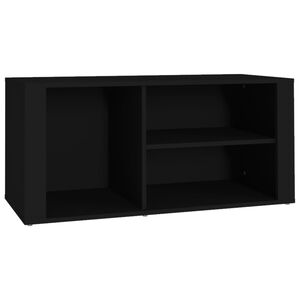vidaXL fekete szerelt fa cipősszekr&eacute;ny 100x35x45 cm