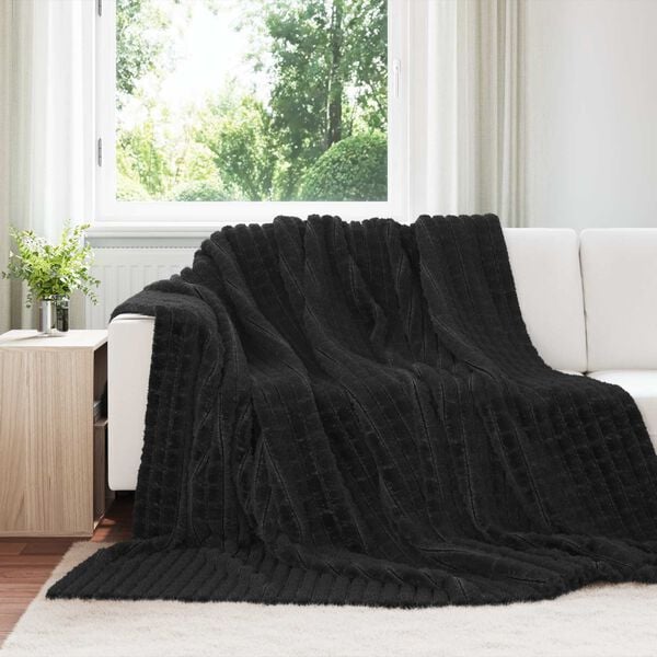 vidaXL Takar&oacute;k 6 pcs Fekete 270 x 240 cm Gyapj&uacute;