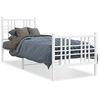 vidaXL feh&eacute;r f&eacute;m &aacute;gykeret fej- &eacute;s l&aacute;bt&aacute;ml&aacute;val 80x200 cm
