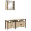 vidaXL F&uuml;rdőszoba b&uacute;tor szett 3 db Barna 80 x 30 x 60 cm Szerelt fa