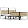 vidaXL sonoma t&ouml;lgy sz&iacute;nű f&eacute;m &aacute;gykeret matrac n&eacute;lk&uuml;l 150 x 200 cm