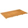 vidaXL F&uuml;rdőszoba szőnyeg Barna 80 x 48 x 2,5 cm T&ouml;m&ouml;r Ak&aacute;cfa