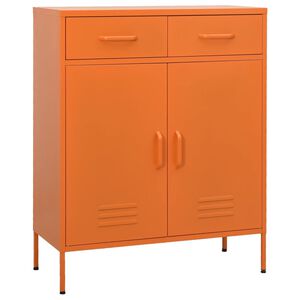 vidaXL narancss&aacute;rga ac&eacute;l t&aacute;rol&oacute;szekr&eacute;ny 80 x 35 x 101,5 cm