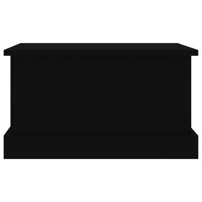 vidaXL fekete szerelt fa tárolóláda 50 x 30 x 28 cm