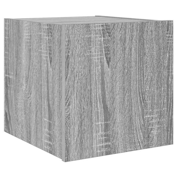 vidaXL sz&uuml;rke sonoma sz&iacute;nű fali TV-szekr&eacute;ny LED-ekkel 30,5x35x30 cm