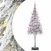 vidaXL Kar&aacute;csonyfa 300 LED-del &aacute;llv&aacute;nnyal Feh&eacute;r 180 cm PE &eacute;s Ac&eacute;l