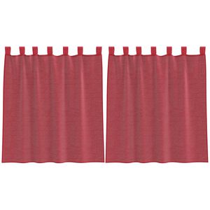vidaXL 2 db borv&ouml;r&ouml;s f&aacute;tyolf&uuml;gg&ouml;ny&ouml;k hurokkal 140x140 cm