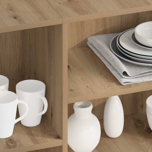 vidaXL Sz&eacute;f Artisan t&ouml;lgy 120 x 30 x 75 cm Faanyag