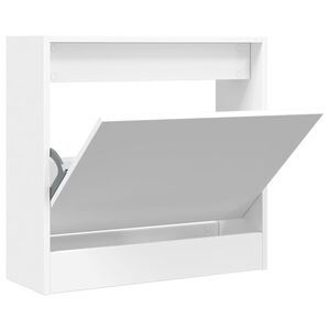 vidaXL feh&eacute;r szerelt fa cipőszekr&eacute;ny 60 x 21 x 57 cm