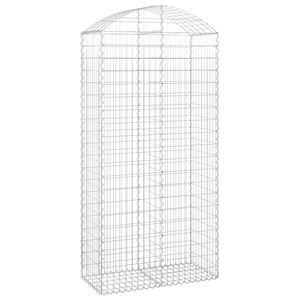 vidaXL &iacute;ves horganyzott vas gabion kos&aacute;r 100x50x200/220 cm