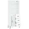 vidaXL fehér szerelt fa magasszekrény 69,5 x 34 x 180 cm
