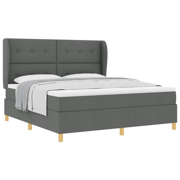vidaXL Boxspring &aacute;gy matraccal S&ouml;t&eacute;tsz&uuml;rke 90x190 cm Sz&ouml;vet sz&ouml;vet