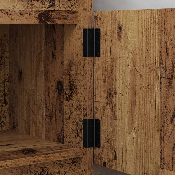 vidaXL Zsan&eacute;r 537 pcs Fekete 38 x 17 x 60 mm Vas