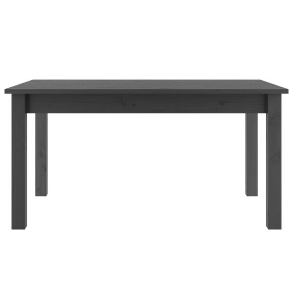 vidaXL szürke tömör fenyőfa dohányzóasztal 80 x 50 x 40 cm