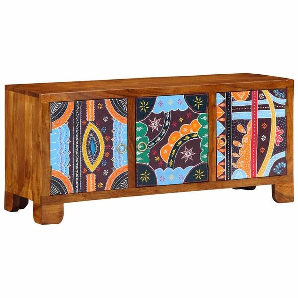 vidaXL Cipőpad mézbarna 100 x 35 x 45 cm tömör akácfa