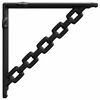 vidaXL Fal polc tart&oacute;k 12 db Fekete 21 x 21 x 3.5 cm Ac&eacute;l