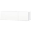vidaXL fehér magasfényű szerelt fa TV szekrény 120 x 40 x 34 cm