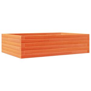 vidaXL viaszbarna t&ouml;m&ouml;r fenyőfa kerti vir&aacute;gl&aacute;da 90 x 60 x 23 cm
