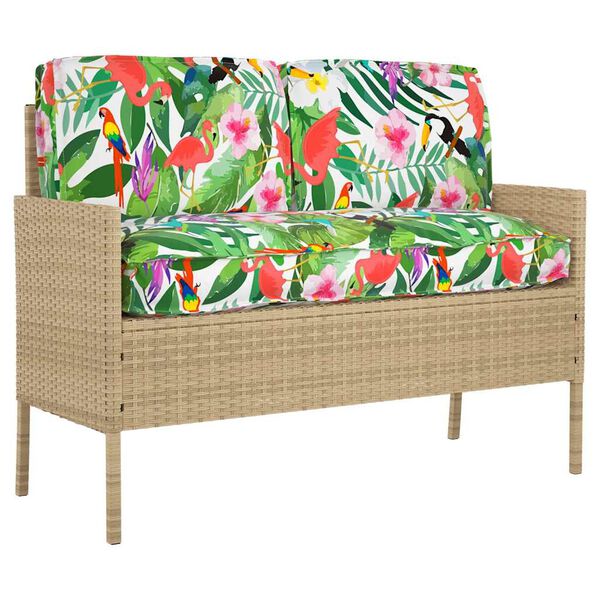 vidaXL P&aacute;rna k&eacute;szlet Vir&aacute;gos 3 pcs Soksz&iacute;nű Oxford Sz&ouml;vet