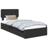 vidaXL T&aacute;rol&oacute;s &Aacute;gy fi&oacute;kkal fejt&aacute;ml&aacute;val Fekete 75 x 190 cm Szerelt Fa