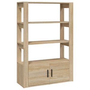vidaXL sonoma t&ouml;lgy sz&iacute;nű szerelt fa t&aacute;lal&oacute;asztal 80x30x119,5 cm