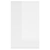 vidaXL magasfényű fehér szerelt fa tálalószekrény 135x41x75 cm