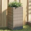 vidaXL 2 db sz&uuml;rke polyrattan kerti &uuml;ltetől&aacute;da 30x30x60 cm