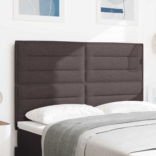 vidaXL Fejt&aacute;mla fejt&aacute;ml&aacute;val S&ouml;t&eacute;t Barna 160 cm Műbőr