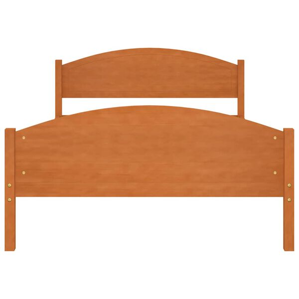 vidaXL m&eacute;zbarna t&ouml;m&ouml;r fenyőfa &aacute;gykeret 120 x 200 cm